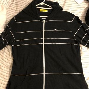 Analog Hooded Zip Sweater in XL